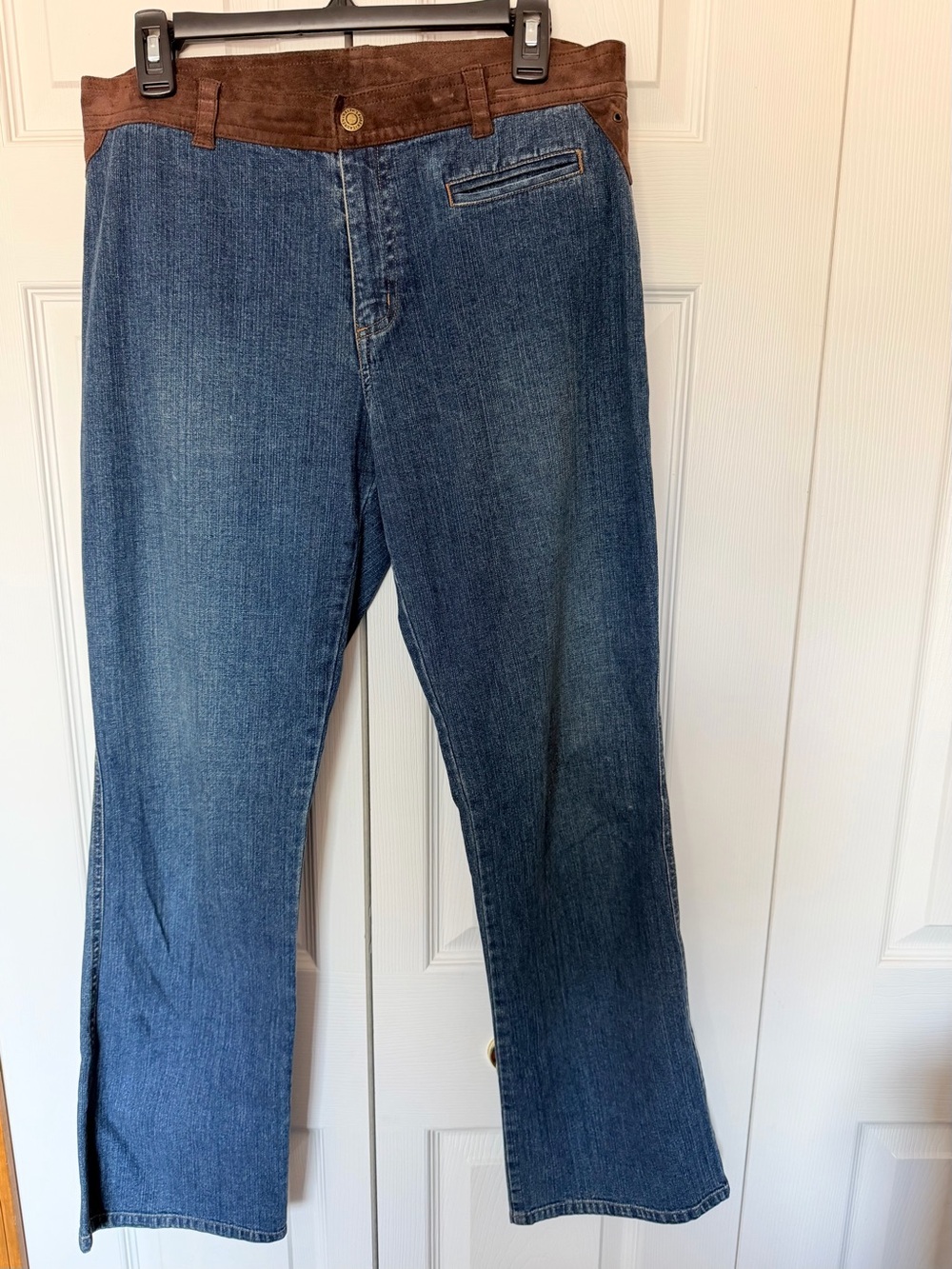 Vintage 90’s Ralph Lauren Jeans w/suede detail
